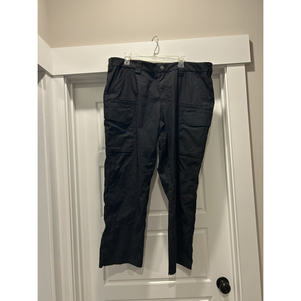 First Tactical Pants Mens 42x32 Black  Cargo Utility Straight Workwear Ripstop